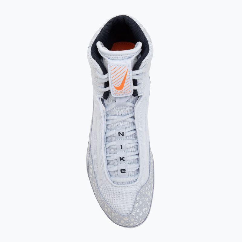 Nike Inflict 4 SE football grey/dark obsidian/sky grey/titanum scarpa da wrestling 5