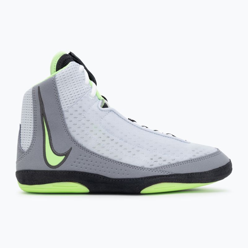 Nike Inflict 4 football wrestling scarpe grey/lime blast/anthracite/white 2
