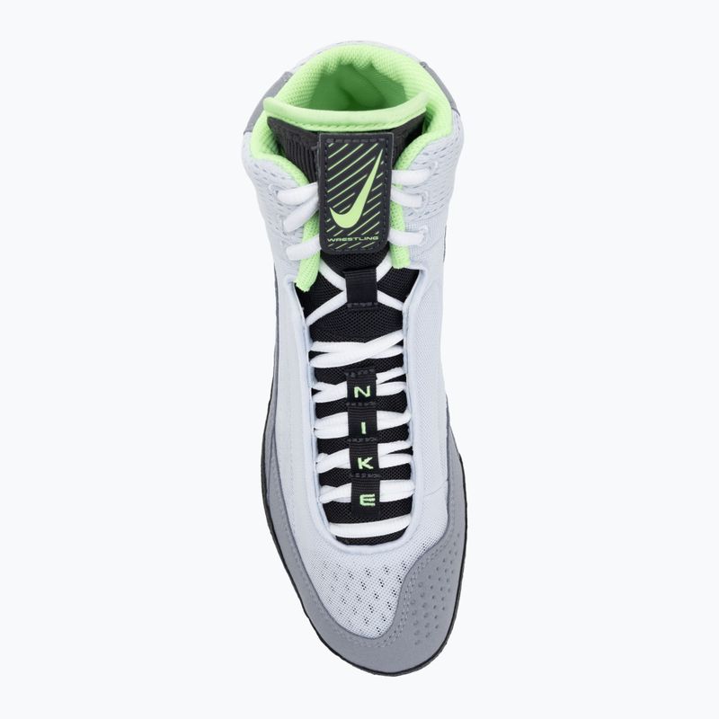 Nike Inflict 4 football wrestling scarpe grey/lime blast/anthracite/white 5