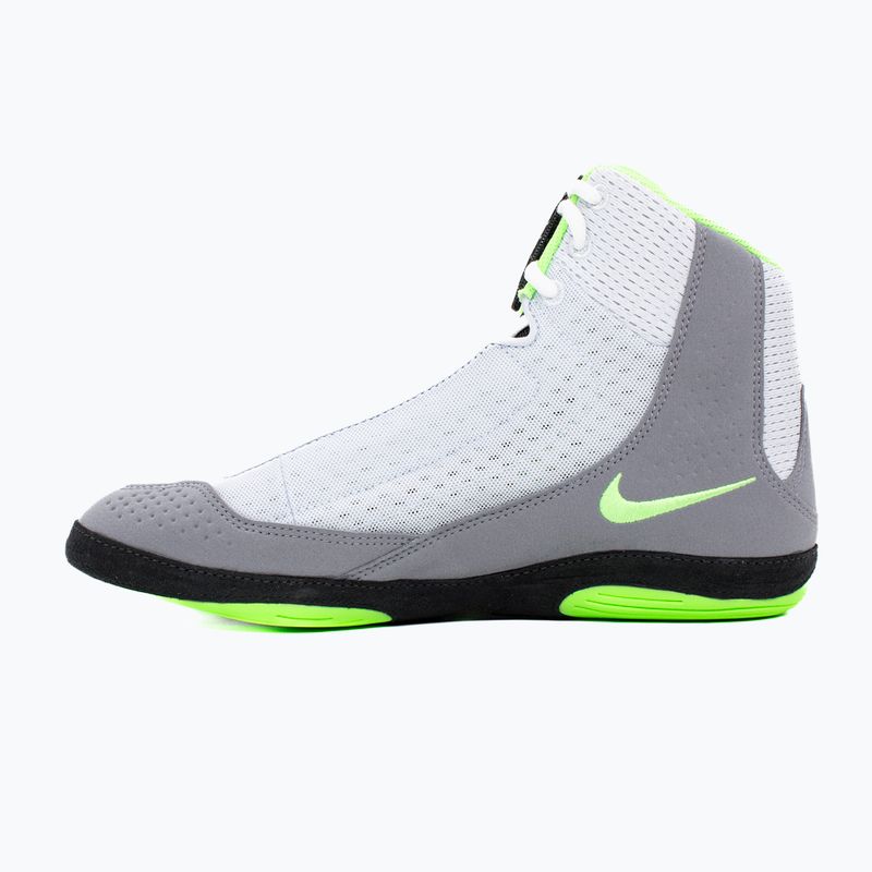 Nike Inflict 4 football wrestling scarpe grey/lime blast/anthracite/white 2