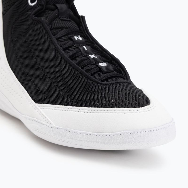 Nike Inflict 4 nero / bianco / grigio lupo scarpa da wrestling 7