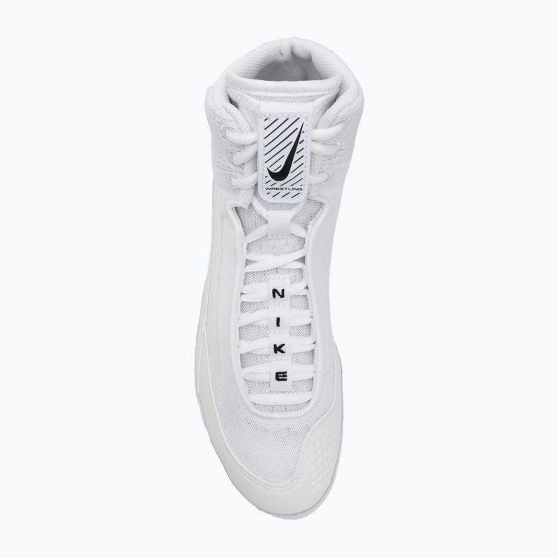 Nike Inflict 4 bianco/nero/bianco scarpe da wrestling 5