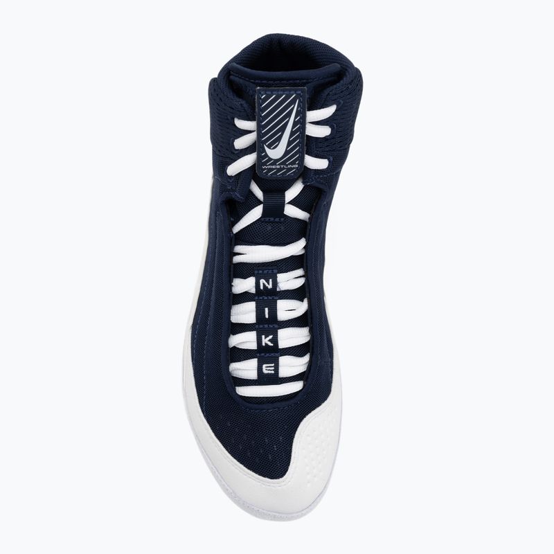 Nike Inflict 4 bianco/college navy scarpe da wrestling 5