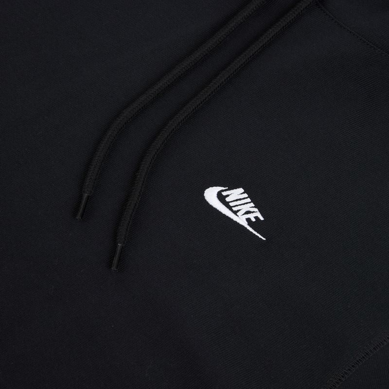 Felpa uomo Nike Sportswear Club Knit Pullover Hoodie black/black/white 6