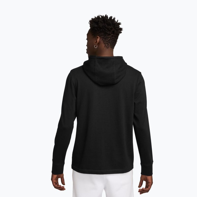 Felpa uomo Nike Sportswear Club Knit Pullover Hoodie black/black/white 2