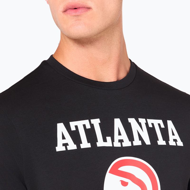 Maglietta New Era NOS NBA Regular Atlanta Hawks da uomo, nero 6