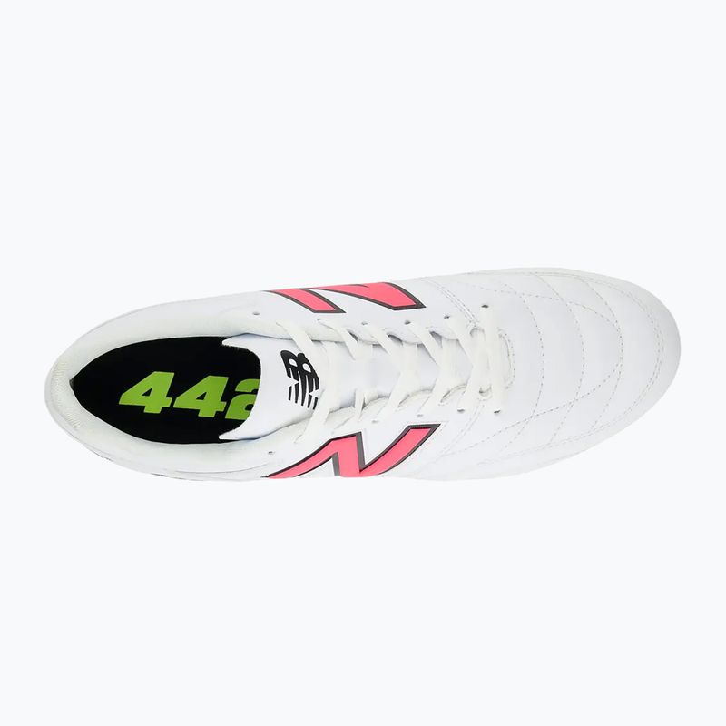 New Balance 442's Academy V2 FG bianco/lime scarpe da calcio da uomo 12