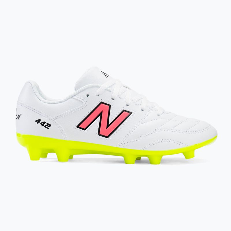 Scarpe da calcio per bambini New Balance 442's Academy V2 FG bianco/verde 2