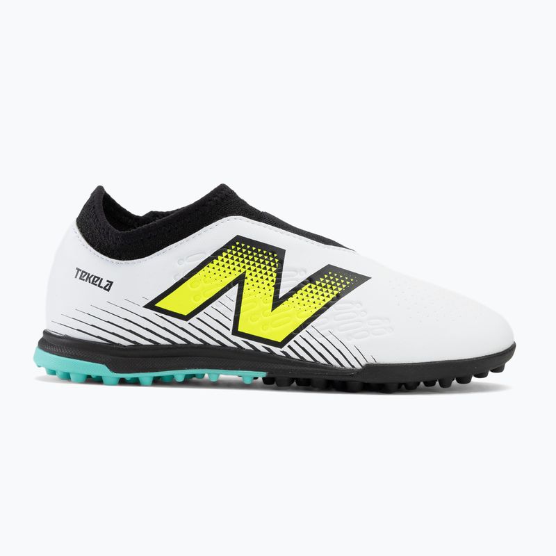 Scarpe da calcio per bambini New Balance Tekela Magique V4+ TF bianco 2