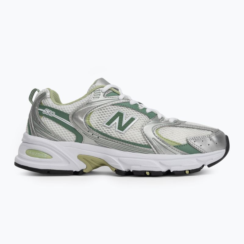 Scarpe New Balance 530 argento metallizzato/verde palladio 2