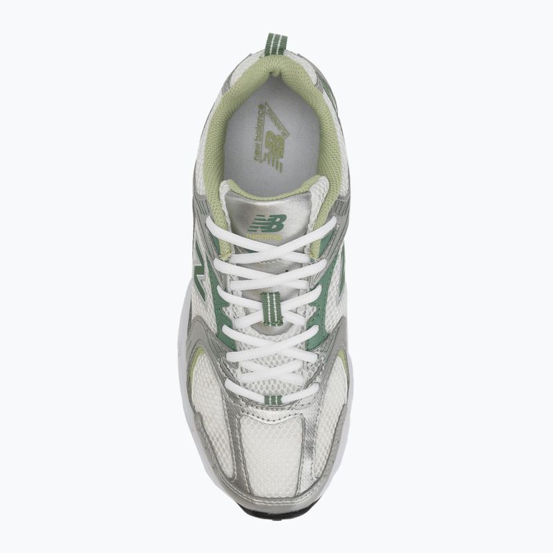 Scarpe New Balance 530 argento metallizzato/verde palladio 5