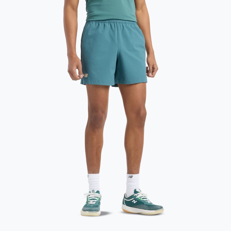 Pantaloncini da tennis New Balance Tournament Seersucker Short Uomo new spruc