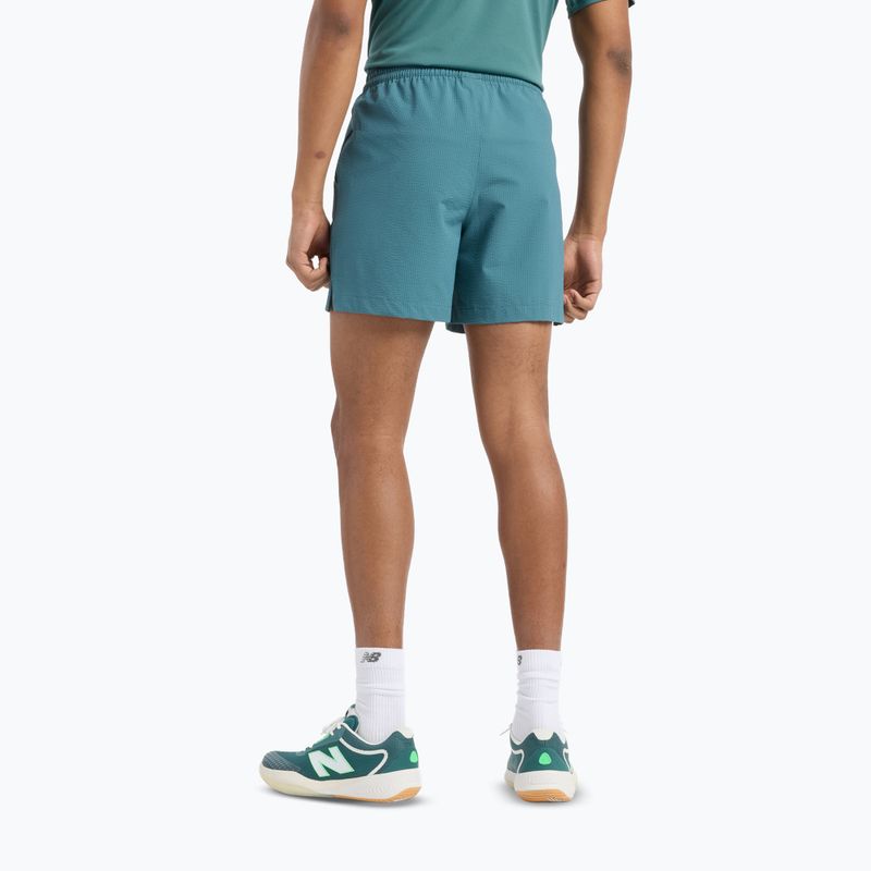 Pantaloncini da tennis New Balance Tournament Seersucker Short Uomo new spruc 3