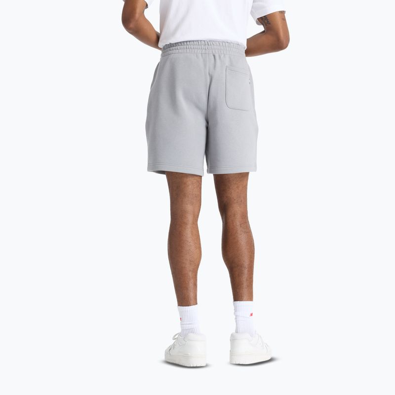Pantaloncini New Balance Reimagined Fleece Graphic slategrey da uomo 2