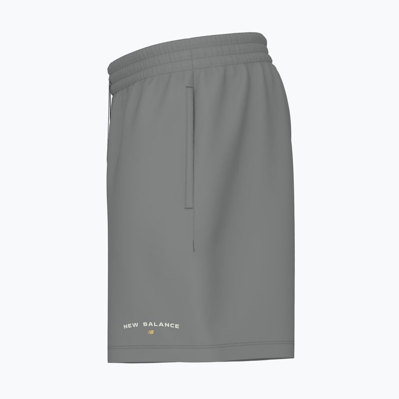 Pantaloncini New Balance Reimagined Fleece Graphic slategrey da uomo 3