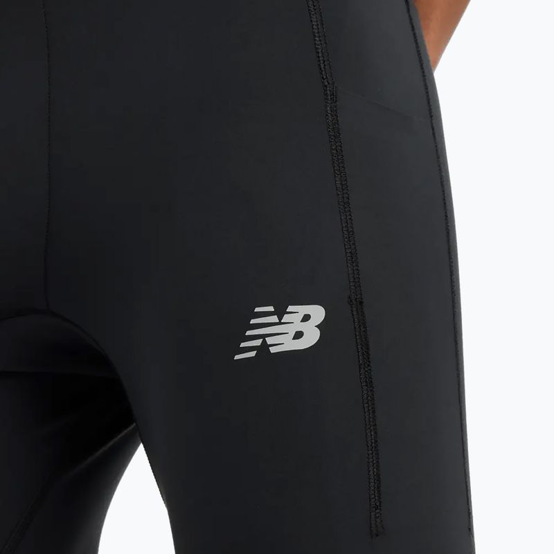 Leggings da corsa New Balance Sleek Pocket uomo nero 6