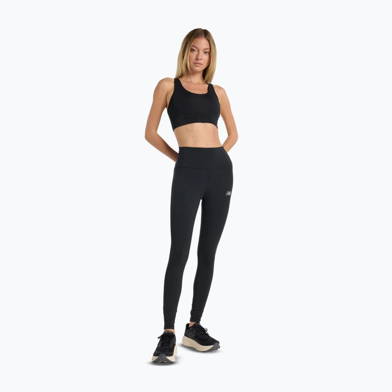Leggings da corsa da donna New Balance Harmony High Rise nero 2