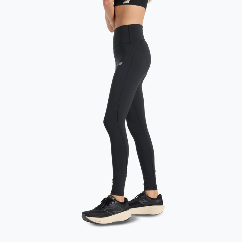 Leggings da corsa da donna New Balance Harmony High Rise nero 4