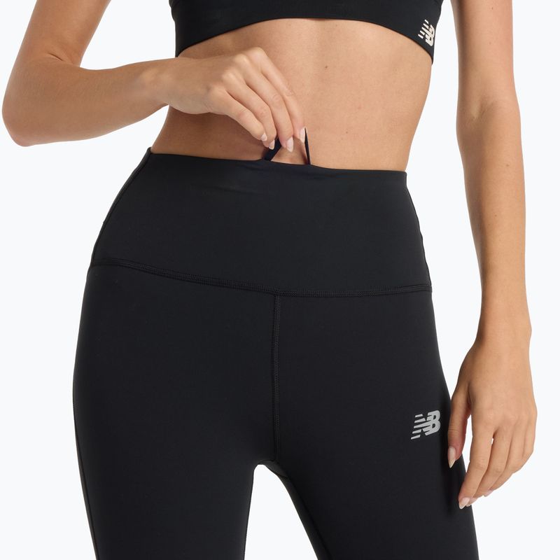 Leggings da corsa da donna New Balance Harmony High Rise nero 6