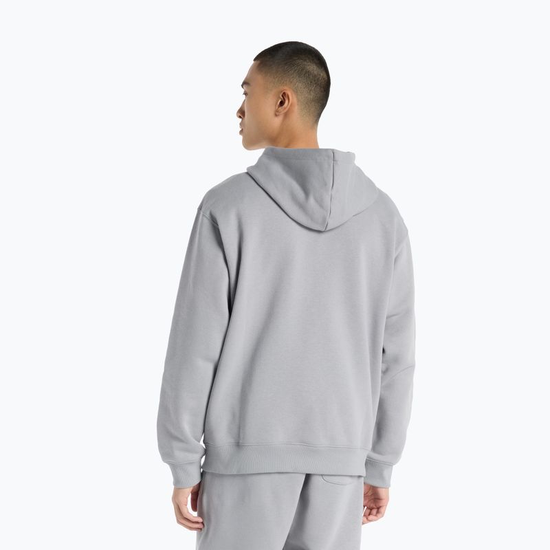 Felpa New Balance Reimagine Fleece Hraphic Hoody Uomo slategrey 2