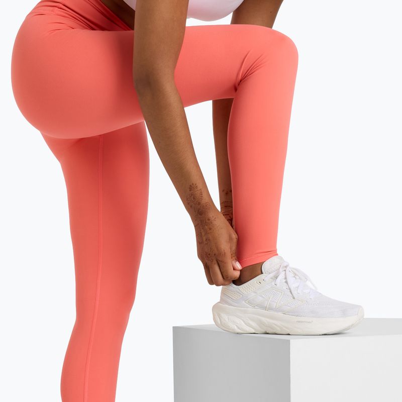 Leggings da corsa New Balance Harmony High Rise Driftred da donna 6