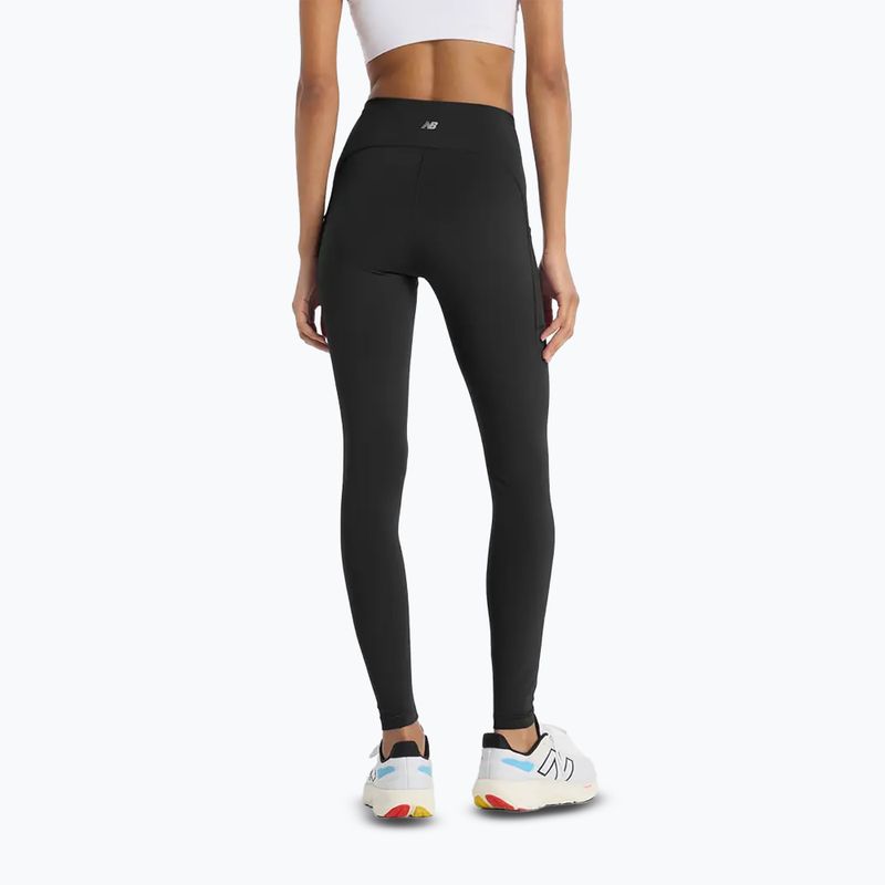 Leggings da corsa da donna New Balance Sleek Pocket High Rise nero 2
