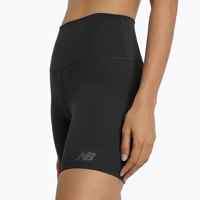 Pantaloncini da donna New Balance Harmony High Rise neri 5