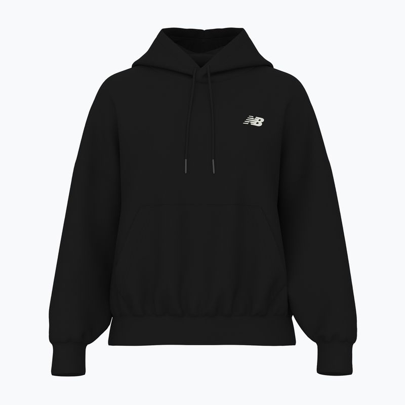 Felpa con cappuccio New Balance Reimagine da donna, nero