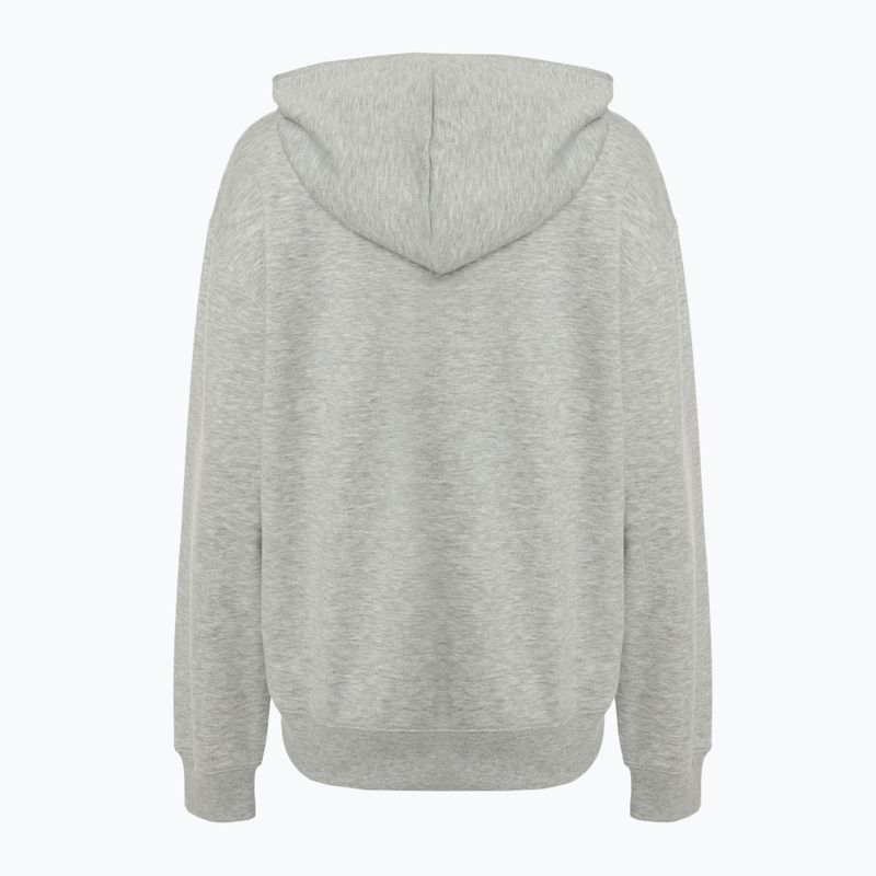 Felpa con cappuccio New Balance Sport Graphic French Terry grigio atletico da donna 2