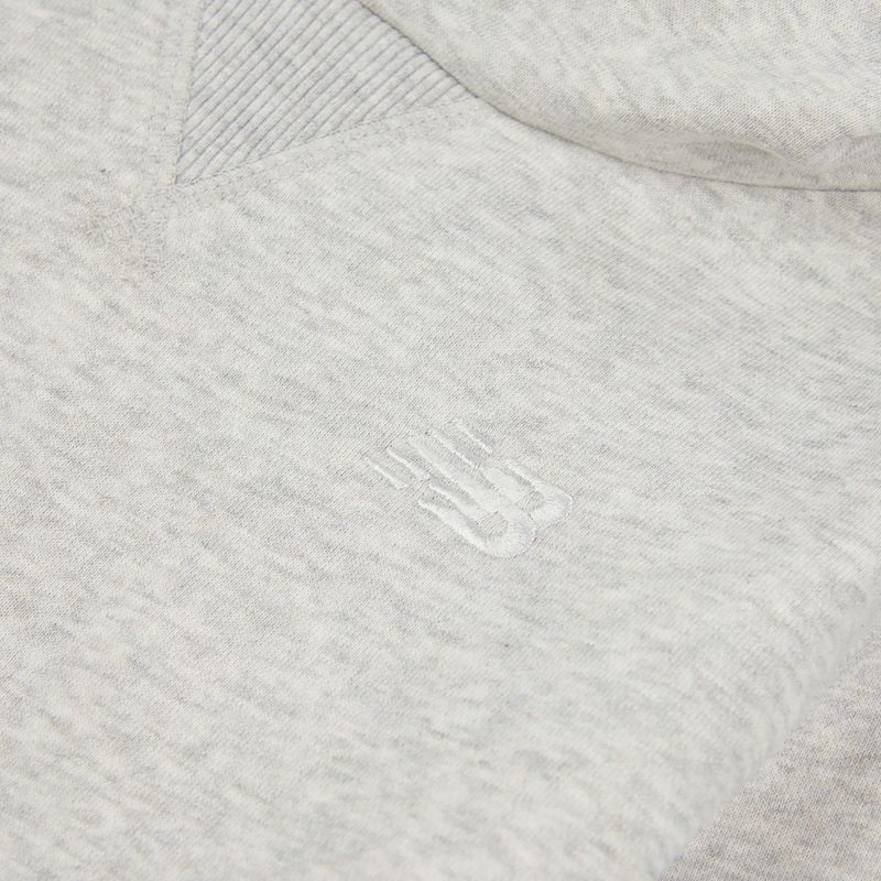 Felpa per bambini New Balance Brush Back Small Logo Hoodie ash heather 8