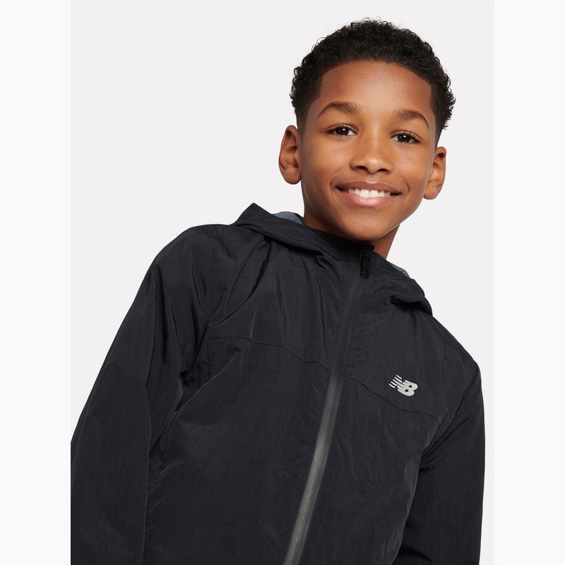 Giacca da bambino New Balance Athletics Woven Mesh Lined nb caviar 5