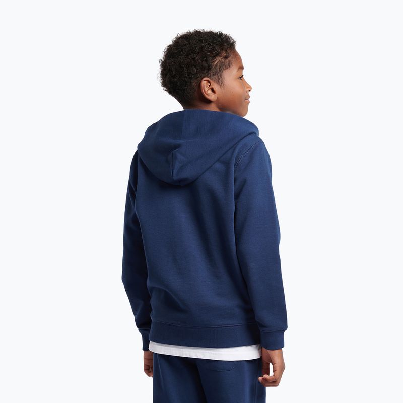 Felpa per bambini New Balance French Terry Small Logo Full Zip Hoodie nb navy 3