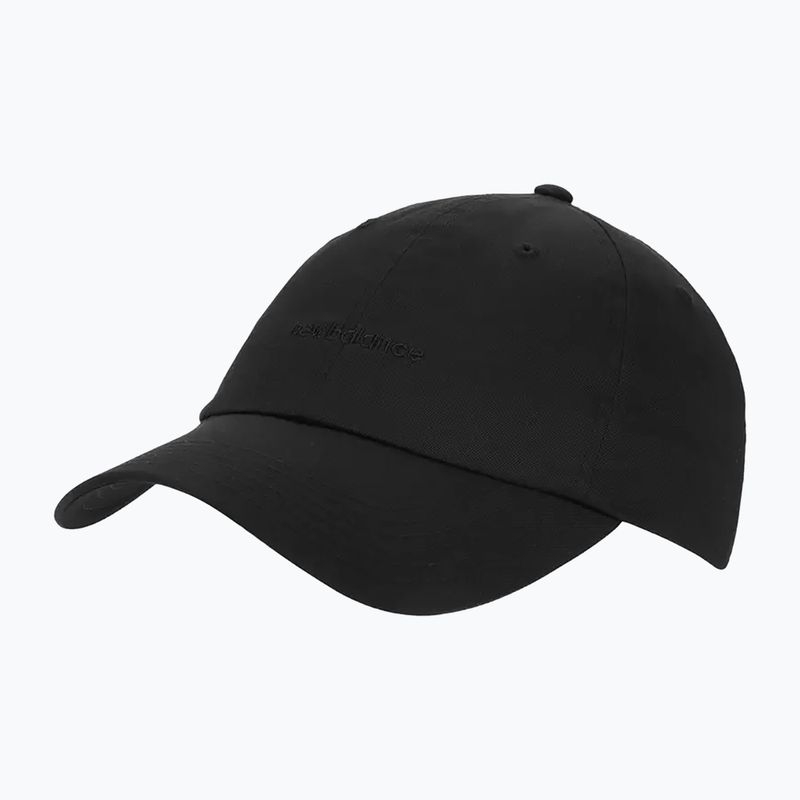 Cappello New Balance a 6 pannelli con logo lineare da donna, nero