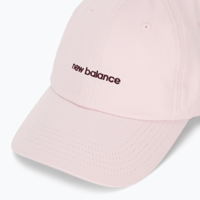 Cappello New Balance a 6 pannelli con logo lineare da donna rosesugar 3