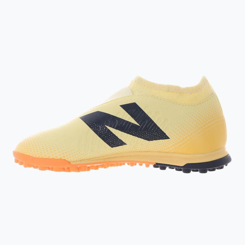 Scarpe da calcio per bambini New Balance Tekela Magique V4+ Jr TF beige 2