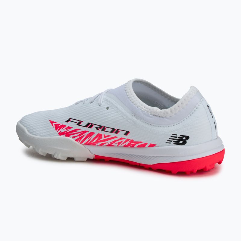 Scarpe da calcio per bambini New Balance Furon Team V8 Jr TF bianco 3