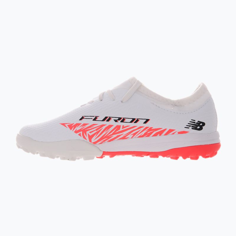 Scarpe da calcio per bambini New Balance Furon Team V8 Jr TF bianco 10