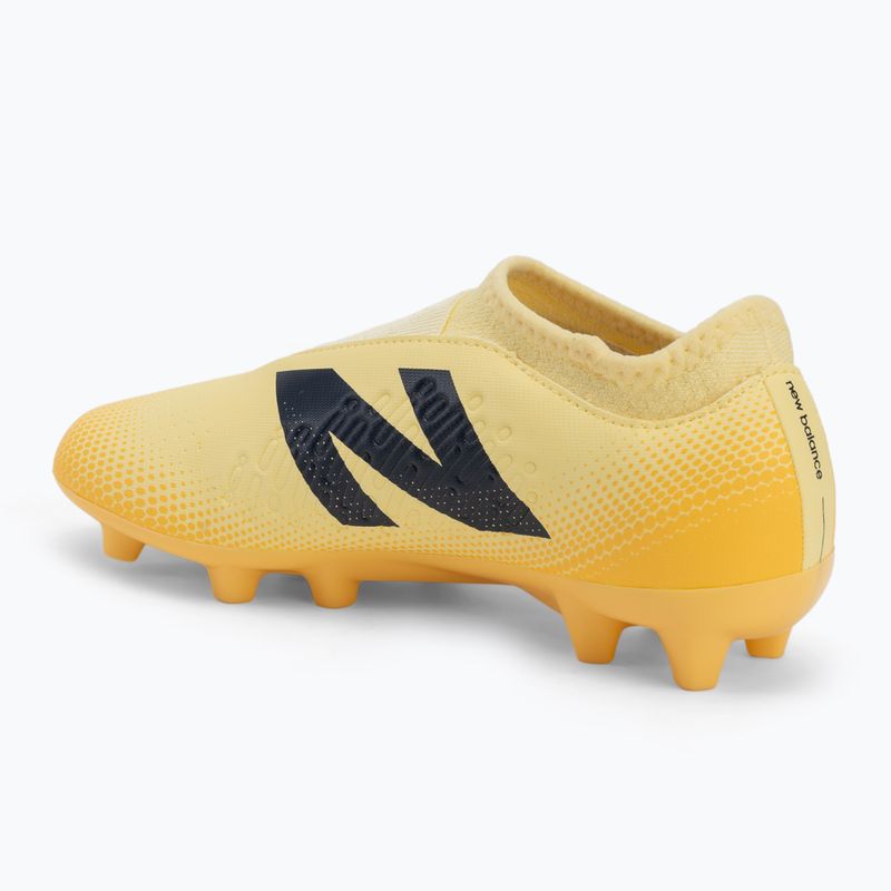 Scarpe da calcio per bambini New Balance Tekela Magique V4+ Jr FG beige 3