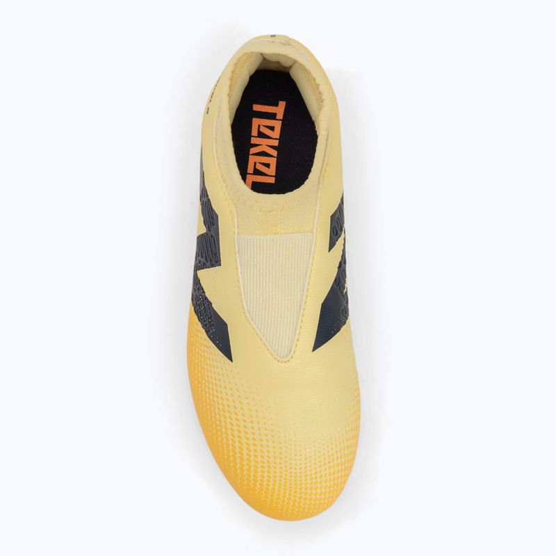 Scarpe da calcio per bambini New Balance Tekela Magique V4+ Jr FG beige 5