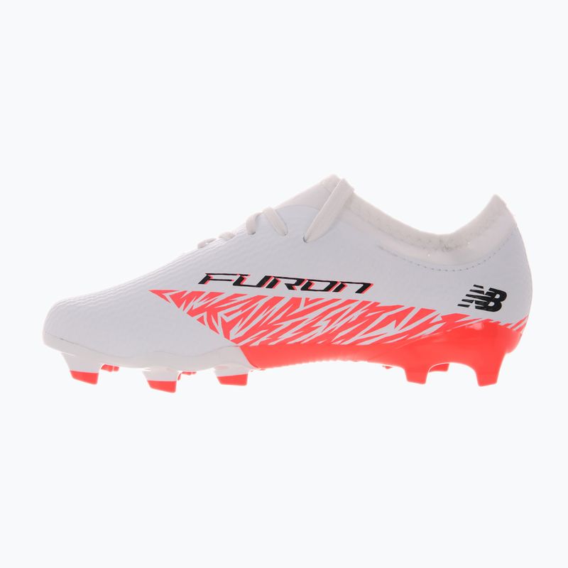 Scarpe da calcio per bambini New Balance Furon Team V8 Jr FG bianco 10