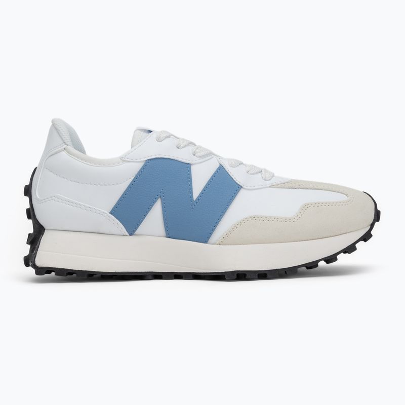 Scarpe New Balance 327 V1 bianco/blu laguna 2