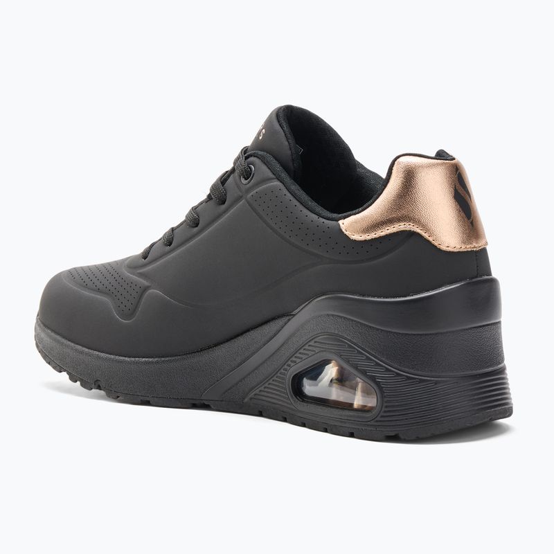 SKECHERS scarpe donna Uno Wedge Hi Steps nero/oro rosa 3