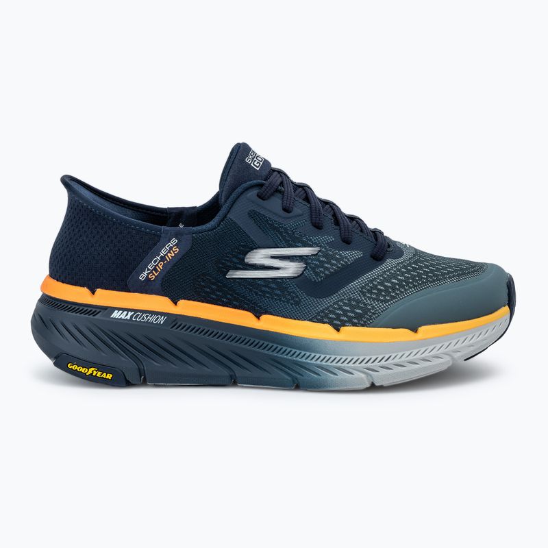 Scarpe SKECHERS Max Cushioning Premier 2.0 da uomo, blu/arancio 2