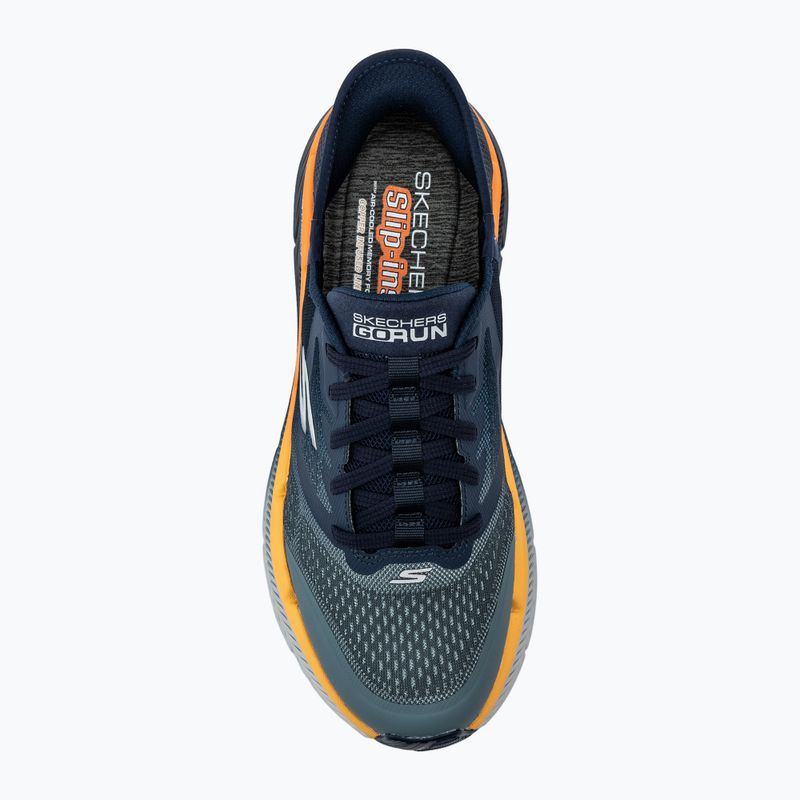 Scarpe SKECHERS Max Cushioning Premier 2.0 da uomo, blu/arancio 5