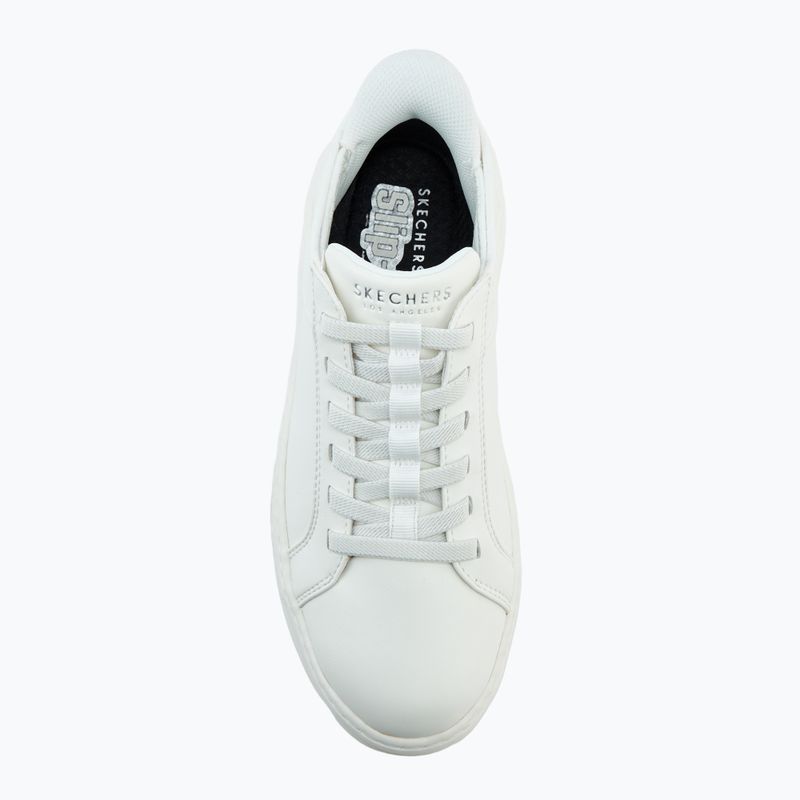 SKECHERS scarpe da uomo Court Break Double Vented bianco 5