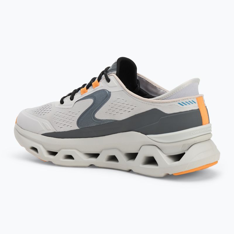 SKECHERS Glide Step Altus scarpe da uomo grigio/arancio 3
