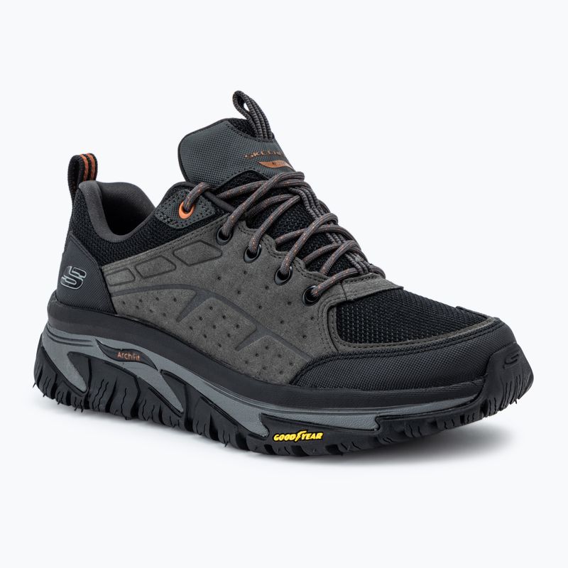 Scarpe SKECHERS Arch Fit Road Walker Recon da uomo, carbone/nero