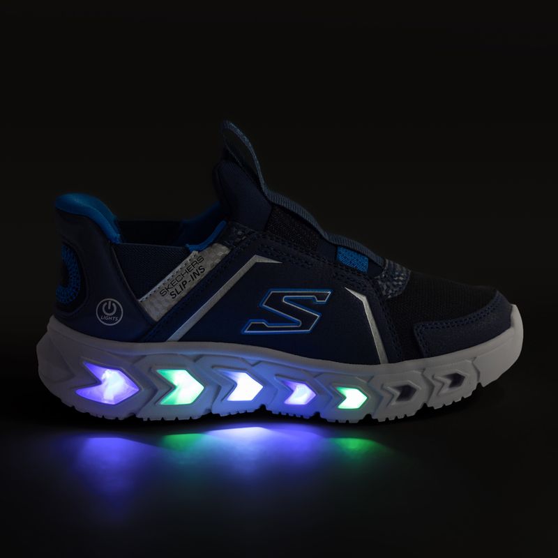 SKECHERS Slip-Ins Hypno-Flash 2.0, scarpe da bambino, blu/nero 8