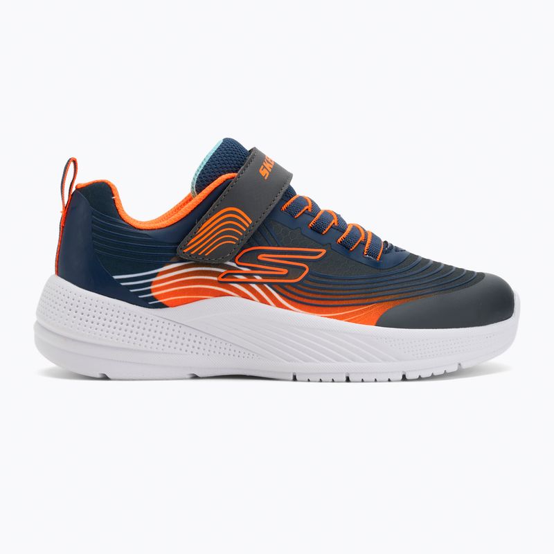 Scarpe da bambino Skechers Microspec Advance navy/arancione 2
