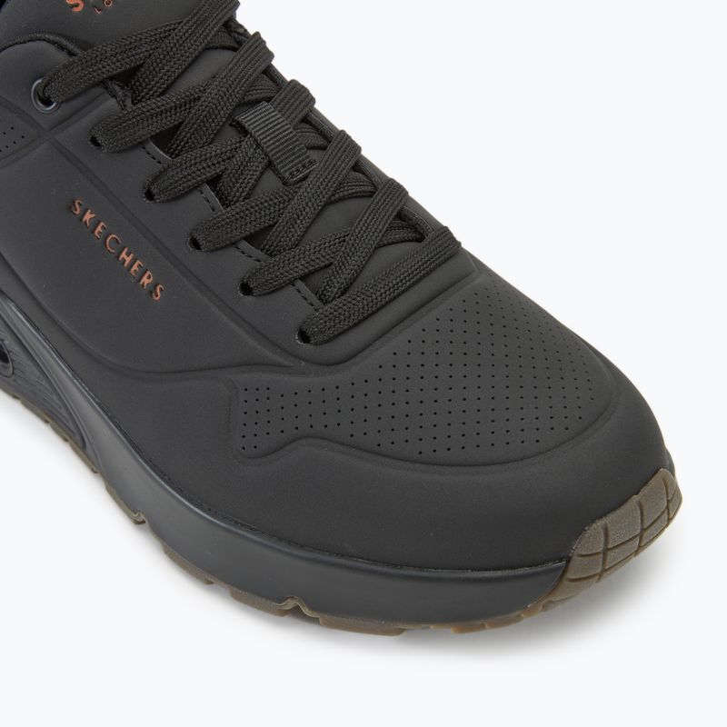 SKECHERS Uno Suited On Air scarpe da uomo nero/castano 7